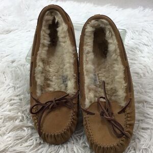 UGG Bella chestnut suede loafers moccasins 8